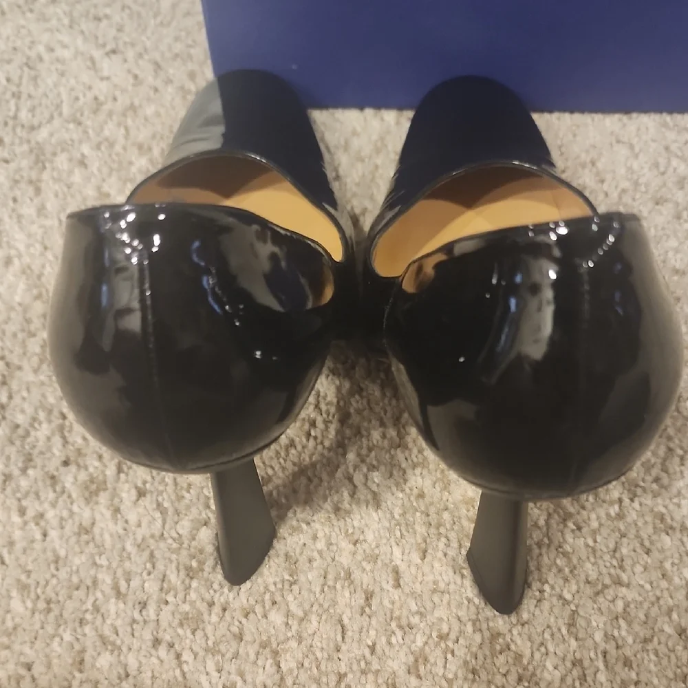 Bally Women's Shiny Black Heels - Picture 10 of 10
